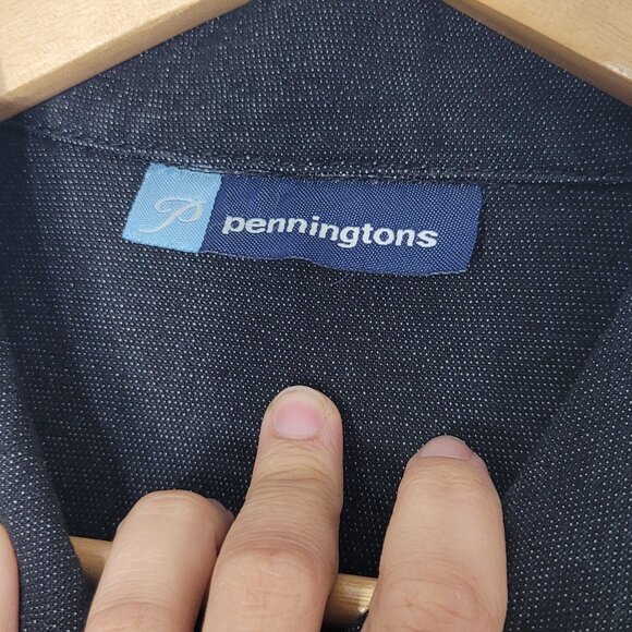 Penningtons Women's Black Jean Jacket Cotton Blend Pockets Denim Plus Size X - Picture 8 of 12